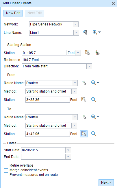 Choosing the Stationing method Choosing the Stationing method