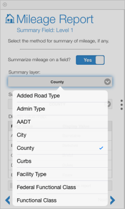 Choose the summary layer Choose the summary layer