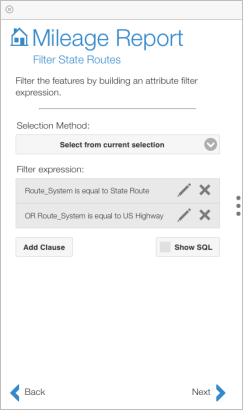 The second attribute selection clause is added The second attribute selection clause is added